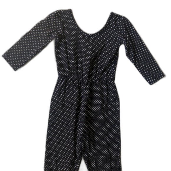 Alice + Ames Long Sleeve Dot Jumpsuit - Picture 2 of 4